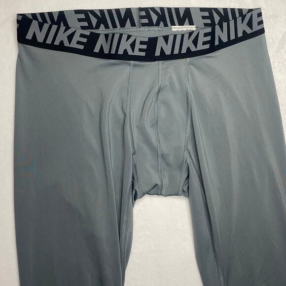 Nike Pro Dri-fit compression |Adult mens hyperwarm athletic legging tights - Picture 8 of 14